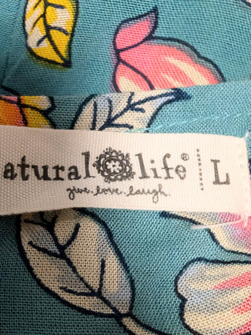 Natural Life Women NWT Sz L Halle Teal Pink Floral Halter Tier Ruffle Maxi Dress - Picture 10 of 11